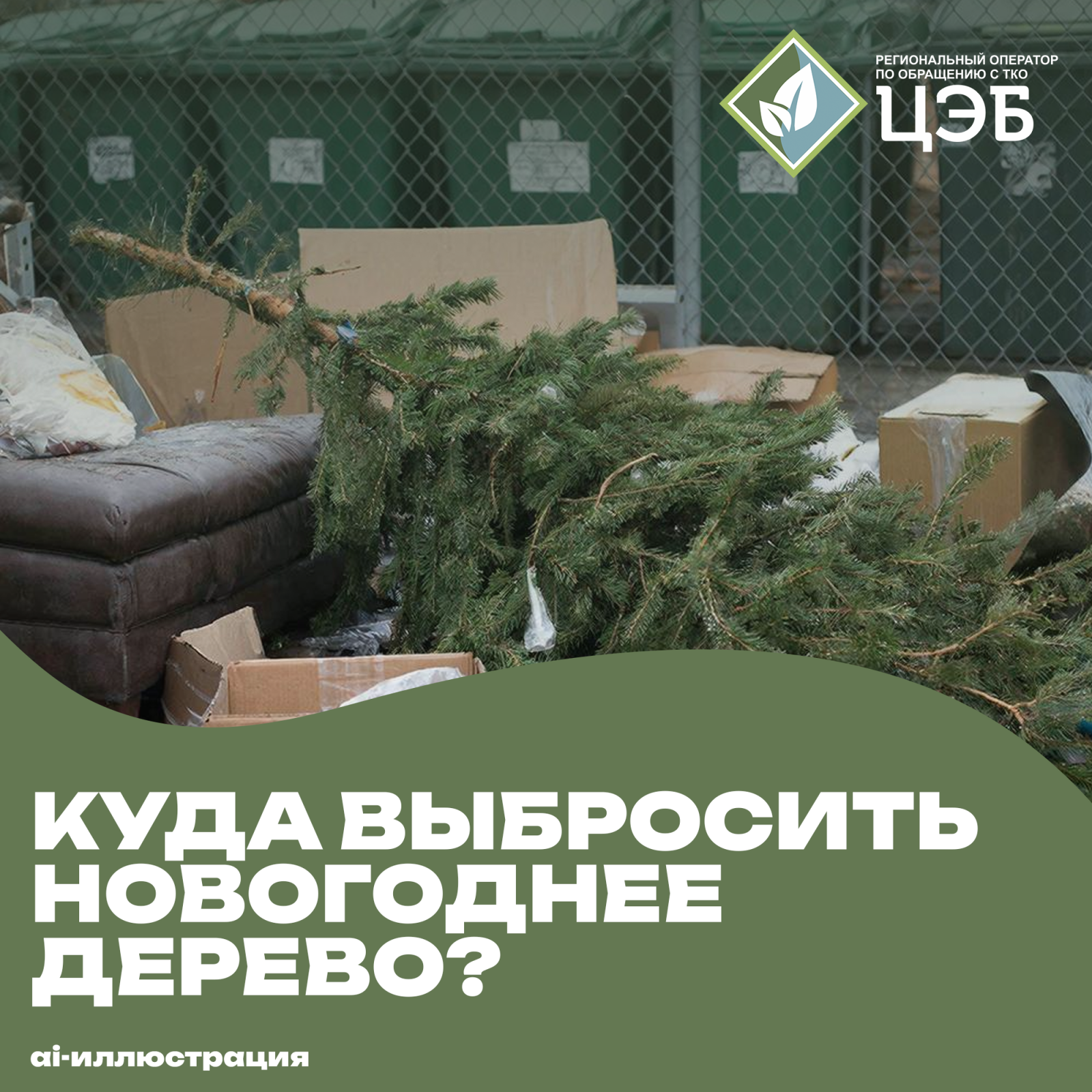 куда выбросить новогоднее дерево?