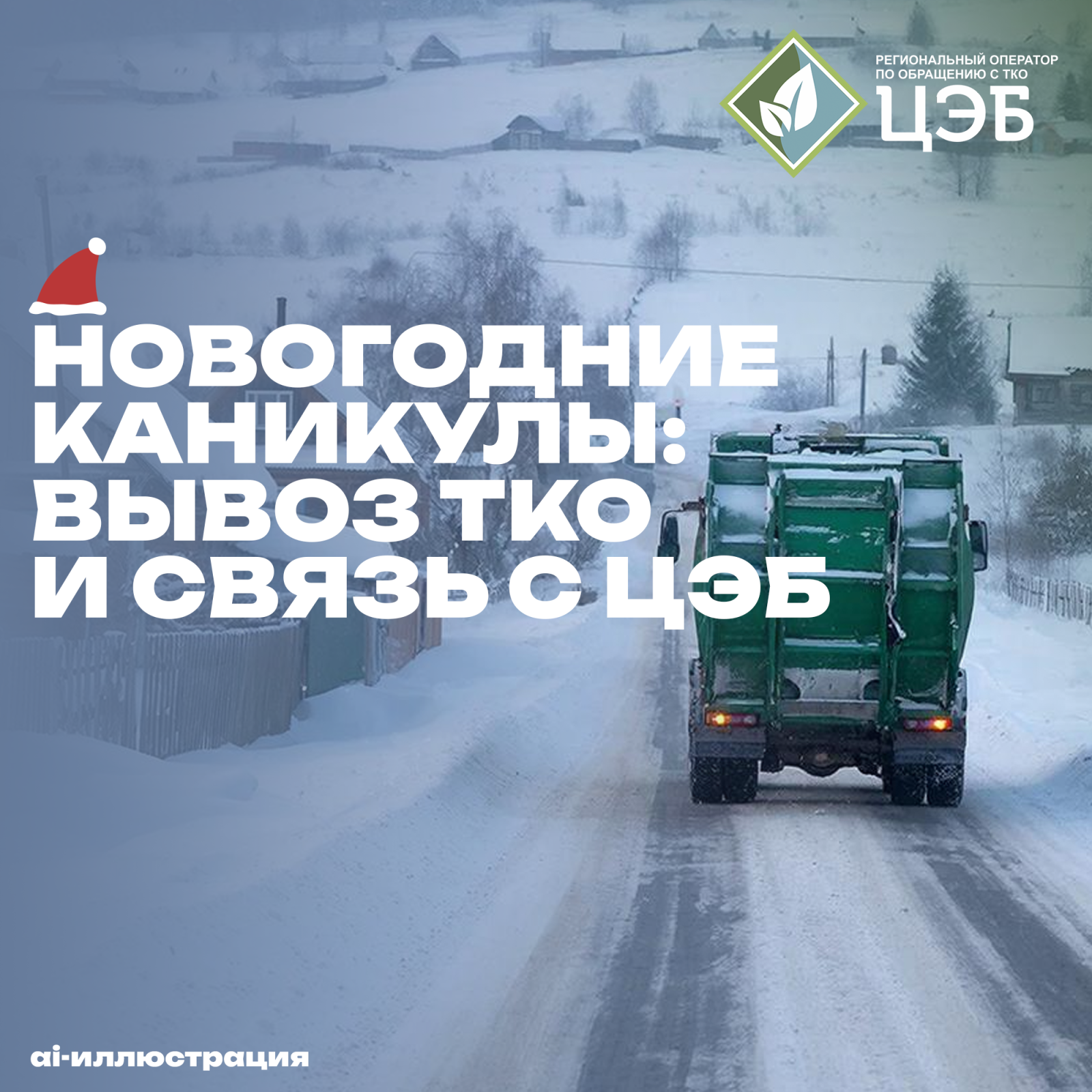 новогодние каникулы: работа спецтехники и связь с регоператором