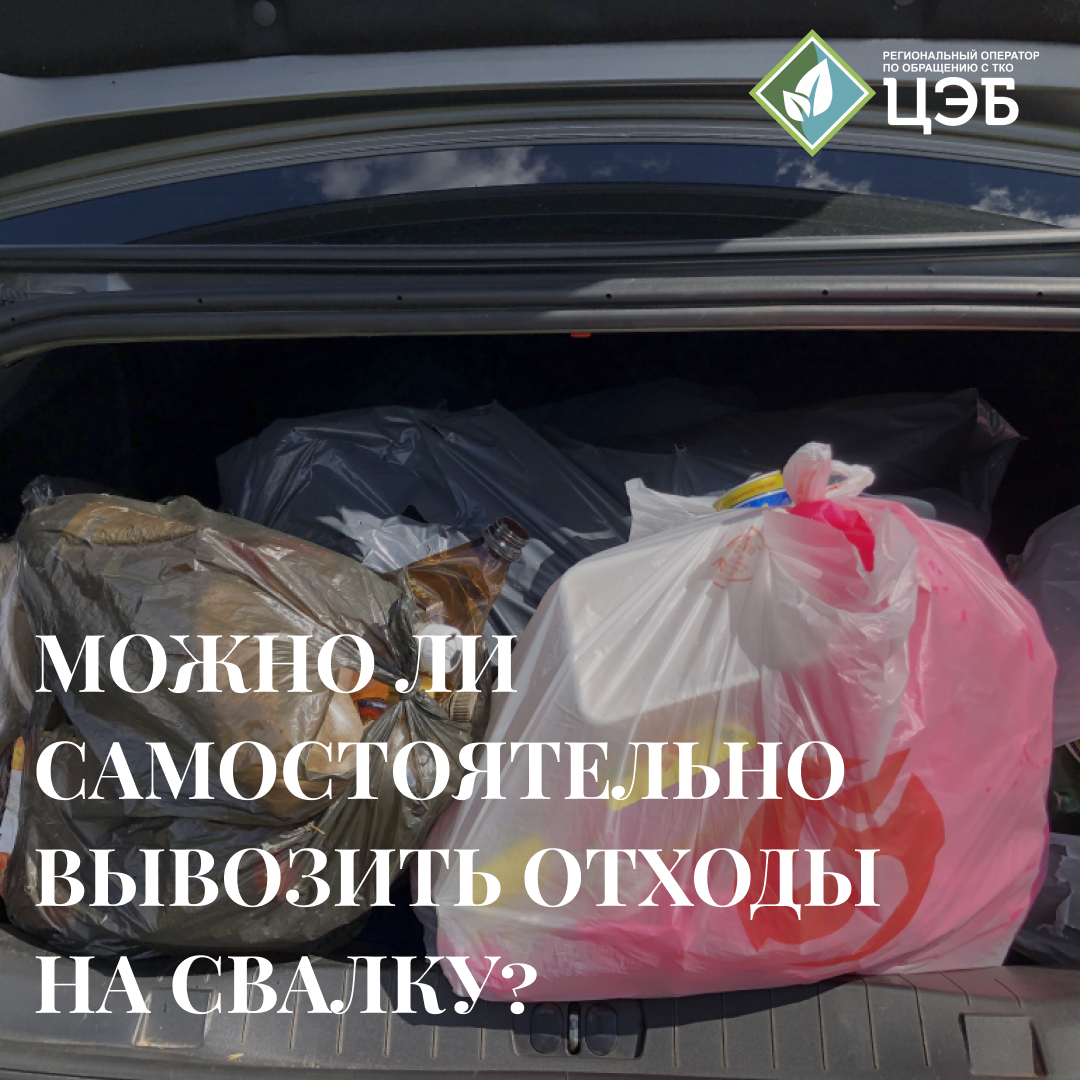 ВОПРОС-ОТВЕТ: МОЖНО ЛИ САМОСТОЯТЕЛЬНО ВЫВОЗИТЬ ОТХОДЫ НА СВАЛКУ? - Центр  Экологической Безопасности Белгородской области