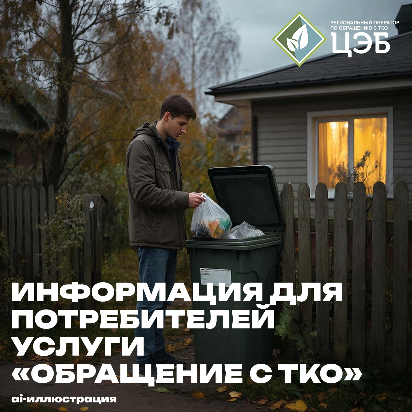 цэб начинает досудебную работу с задолженностями потребителей за услугу «обращение с тко»