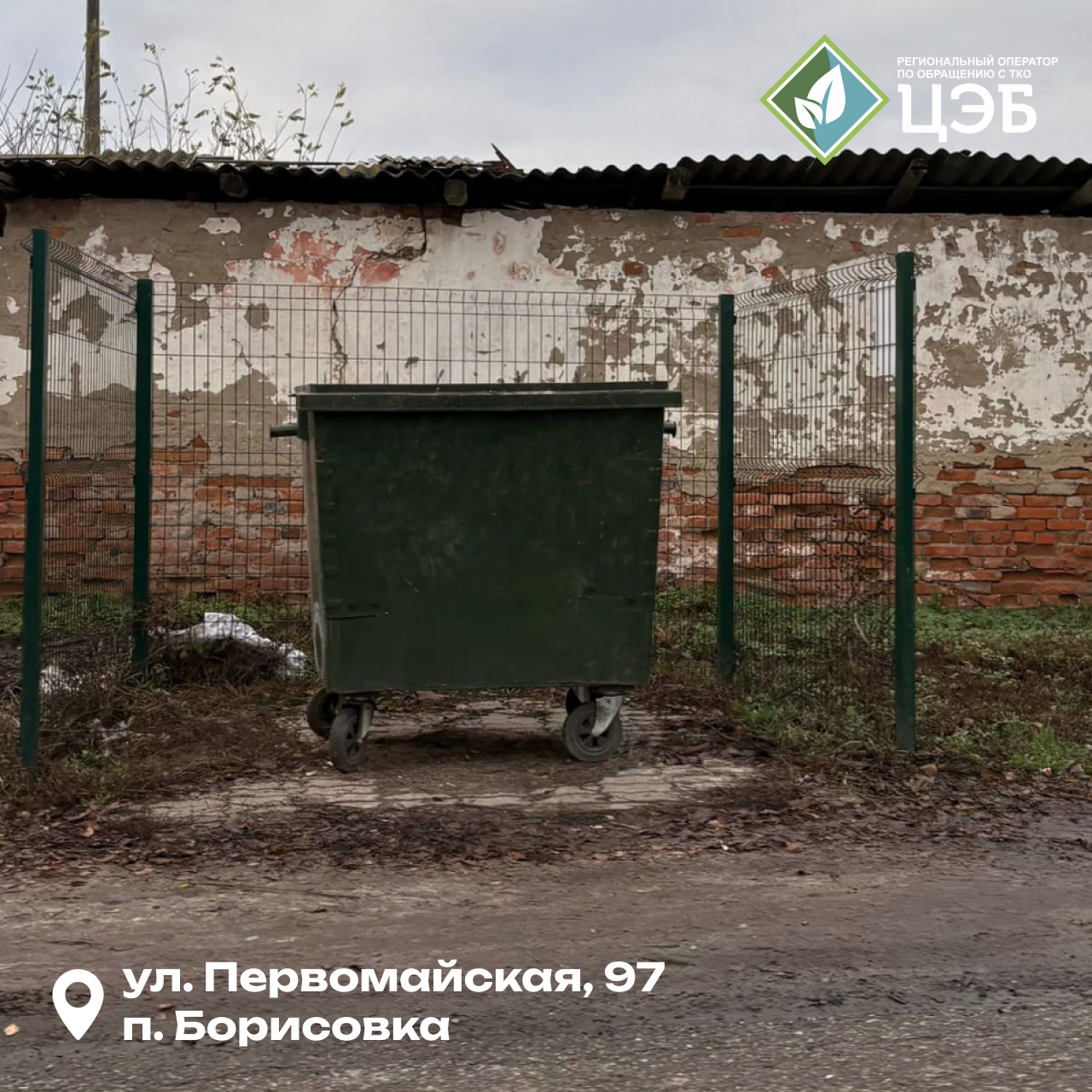 новый эталон чистоты: контейнерная площадка в борисовке